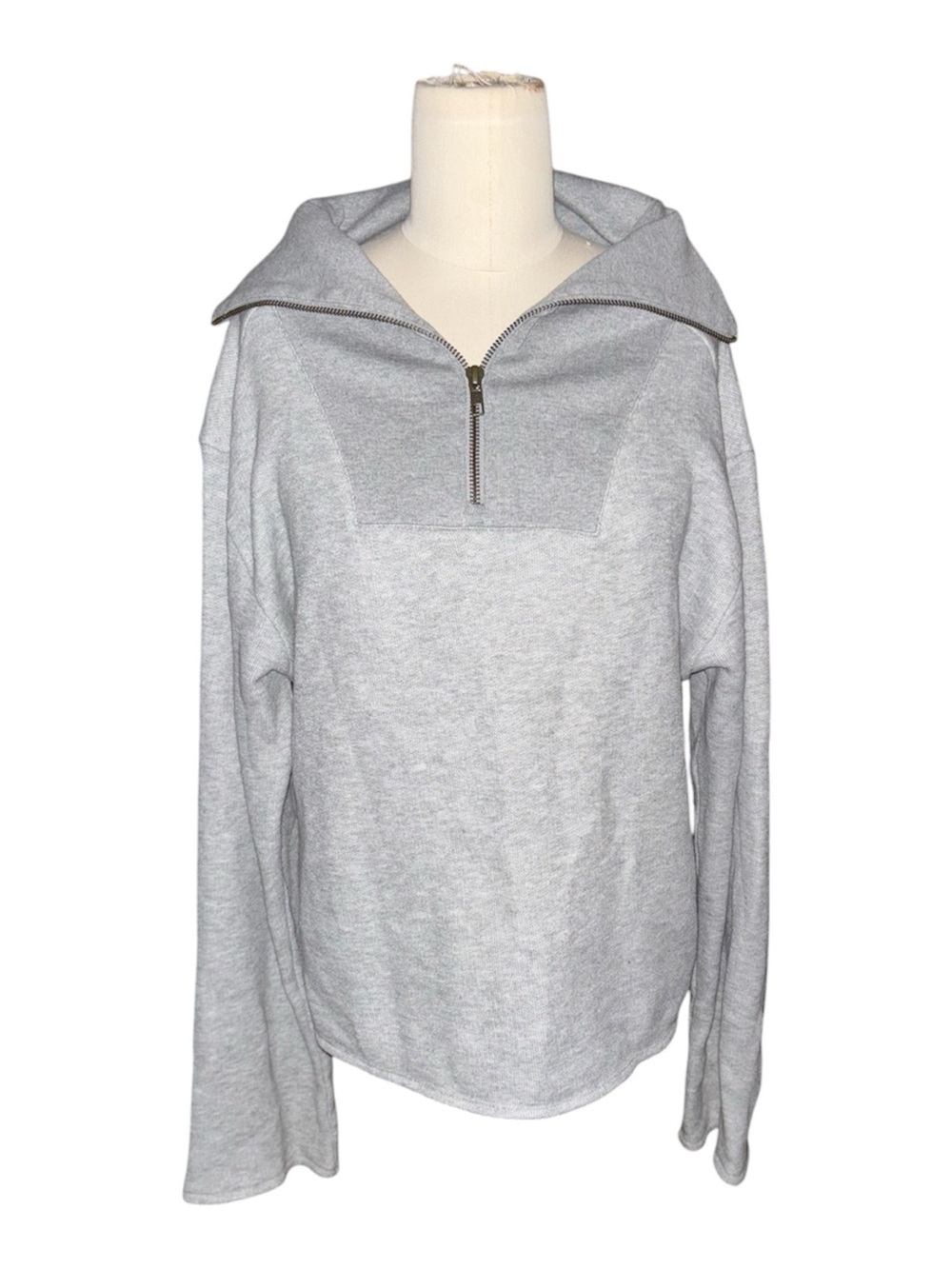 J. Crew Light Quarter-zip Pullover Sweatshirt - Picture 2 of 5